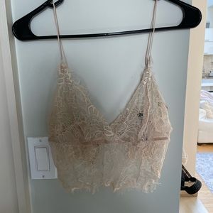 Urban outfitters light pink lace bralette